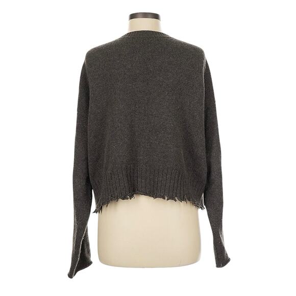 MJ Watson Distressed Cashmere Cardigan Brown M - Picture 4 of 10